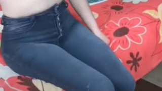 Morrita en jeans me la chupa rico