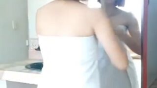 Cachando por el culo frente al espejo