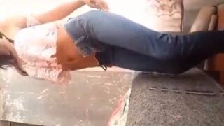 Flaca tablita pasando casting